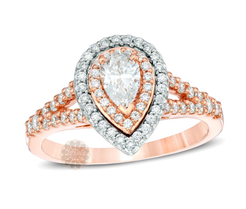 Vogue Crafts & Designs Pvt. Ltd. manufactures Rose Gold Engagement Ring at wholesale price.